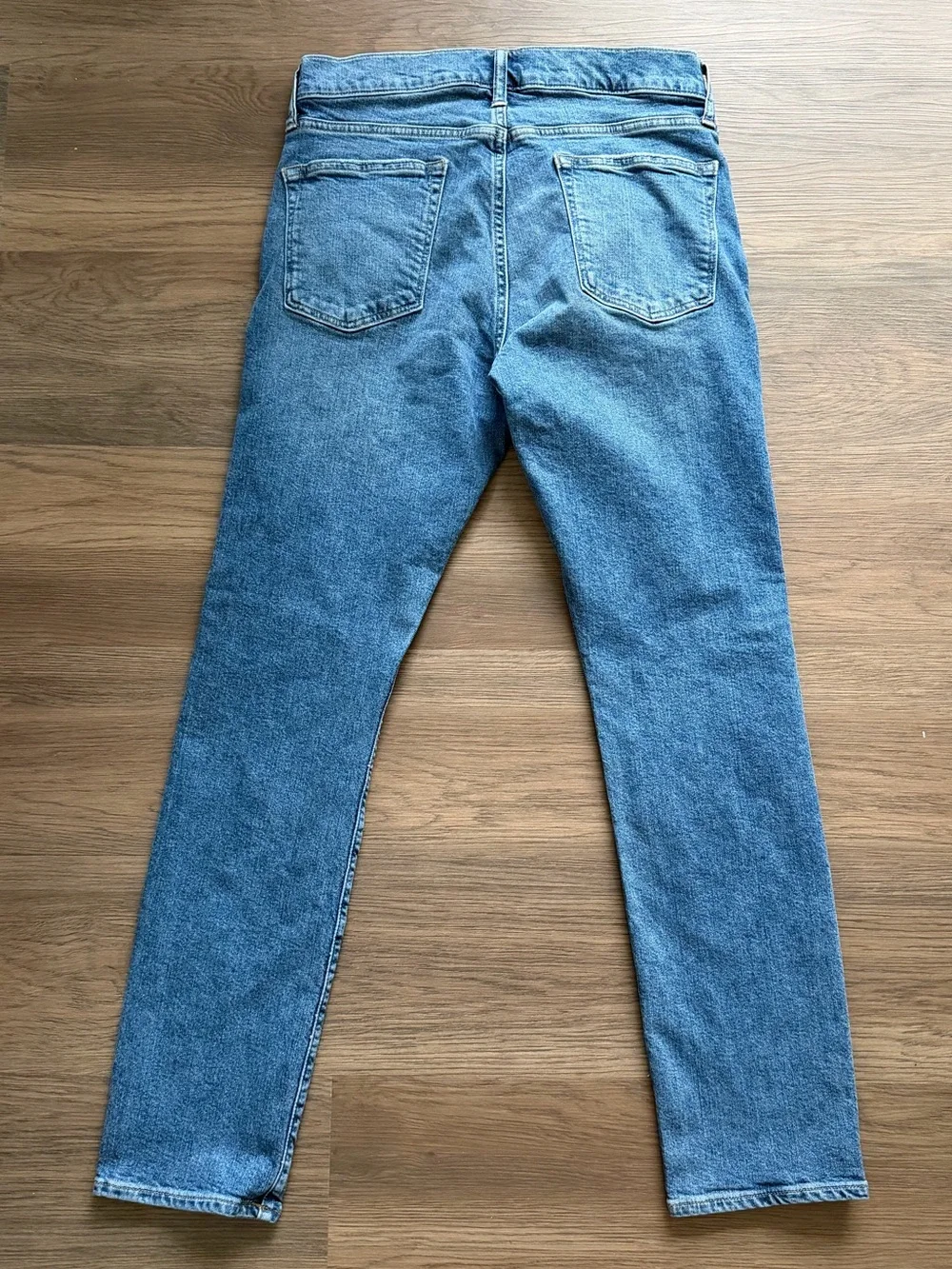 J.Crew 770 Stretch Jeans Mens 29x30 Straight Fit Tapered Blue Denim